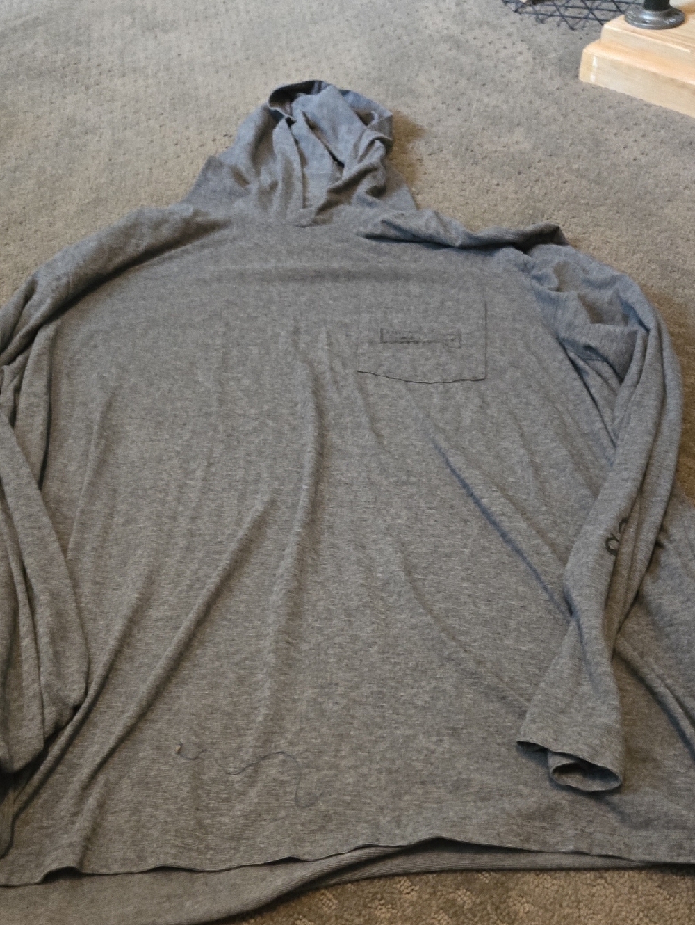 Vineyard Vines Heather Gray Edgartown Hooded T-shirt 3XB